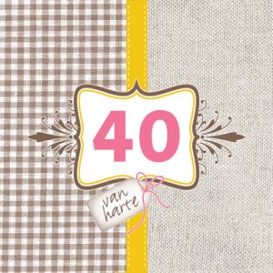 Huwelijkswensen 40 jaar kaartje